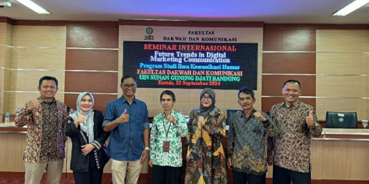 Tingkatkan Pemahaman Digital Marketing, Program Studi Ilmu Komunikasi UIN Sunan Gunung Djati Bandung Gelar Seminar Internasional